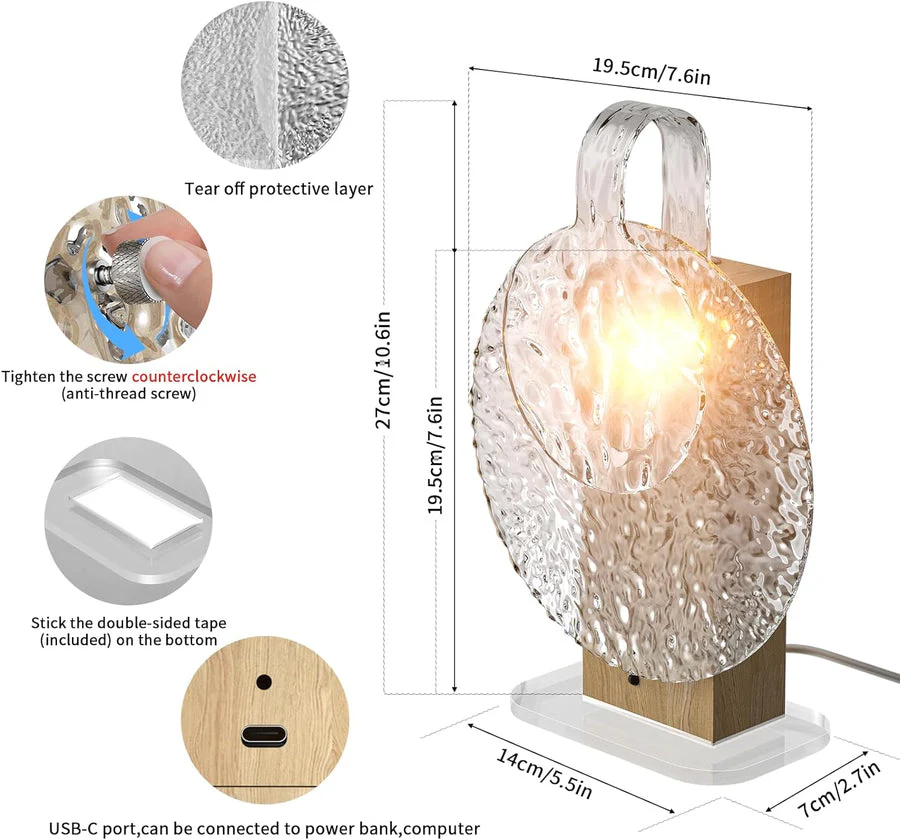 Rotating Ripple Lamp